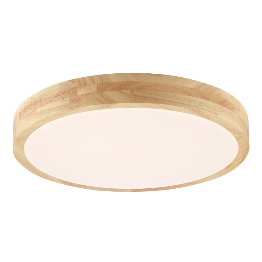 Brilliant - LED-vannitoa laelamp MOREEN LED/18W/230V 2700/4000/6500K läbimõõt 34 cm IP44 kummipuu