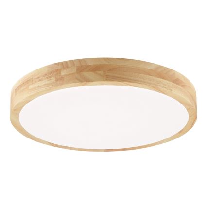 Brilliant - LED-vannitoa laelamp MOREEN LED/18W/230V 2700/4000/6500K läbimõõt 34 cm IP44 kummipuu