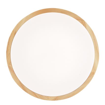 Brilliant - LED-vannitoa laelamp MOREEN LED/18W/230V 2700/4000/6500K läbimõõt 34 cm IP44 kummipuu