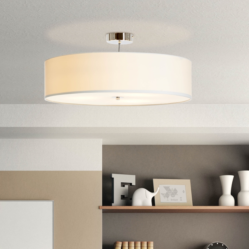 Brilliant - Pinnale kinnitatav lühter ANDRIA 3xE27/60W/230V d. 60 cm valge