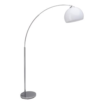 Brilliant - Põrandalamp VESSA 1xE27/60W/230V läikiv kroom/valge