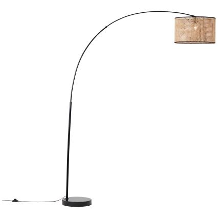 Brilliant - Põrandalamp WILEY 1xE27/60W/230V must/beež