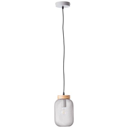 Brilliant - Rippvalgusti kaabliga GIADA 1xE27/40W/230V, läbimõõt 16 cm, hall