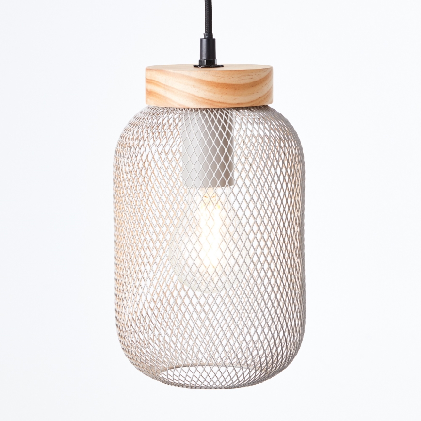 Brilliant - Rippvalgusti kaabliga GIADA 1xE27/40W/230V, läbimõõt 16 cm, hall