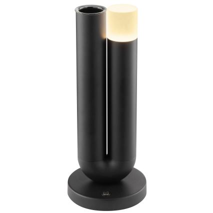 Brilliant - LED-hämardatav laetav puutetundlik välistingimustes kasutatav lauavalgusti SAYU LED/2,5W/5V 2700K 2600 mAh IP44 must