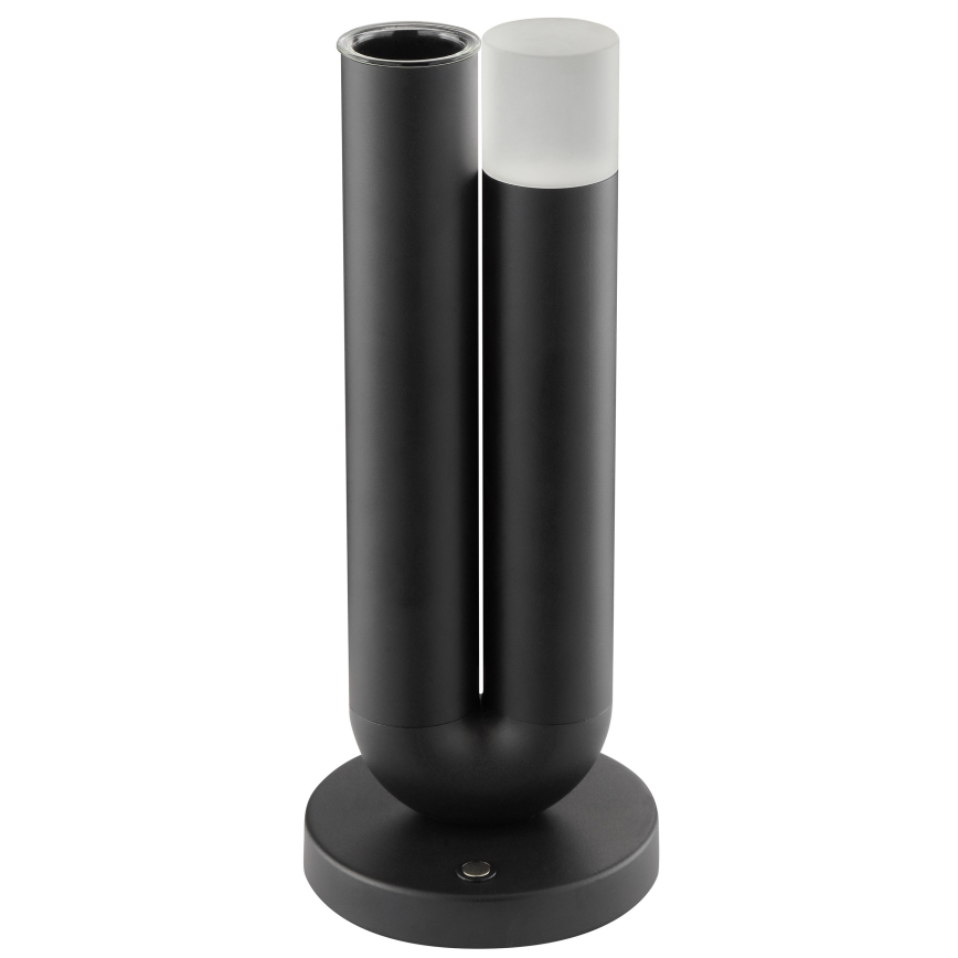 Brilliant - LED-hämardatav laetav puutetundlik välistingimustes kasutatav lauavalgusti SAYU LED/2,5W/5V 2700K 2600 mAh IP44 must