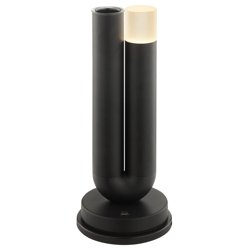 Brilliant - LED-hämardatav laetav puutetundlik välistingimustes kasutatav lauavalgusti SAYU LED/2,5W/5V 2700K 2600 mAh IP44 must