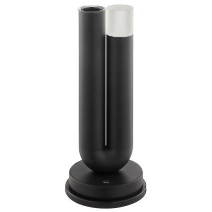 Brilliant - LED-hämardatav laetav puutetundlik välistingimustes kasutatav lauavalgusti SAYU LED/2,5W/5V 2700K 2600 mAh IP44 must