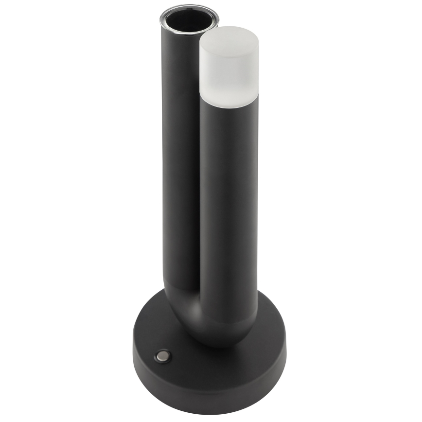 Brilliant - LED-hämardatav laetav puutetundlik välistingimustes kasutatav lauavalgusti SAYU LED/2,5W/5V 2700K 2600 mAh IP44 must