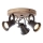 Brilliant - SEED suunatav laevalgusti 3xGU10/5W/230V must/pruun