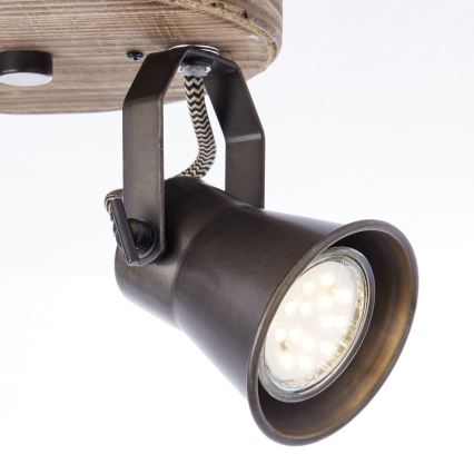 Brilliant - SEED suunavalgusti 2xGU10/5W/230V must/pruun