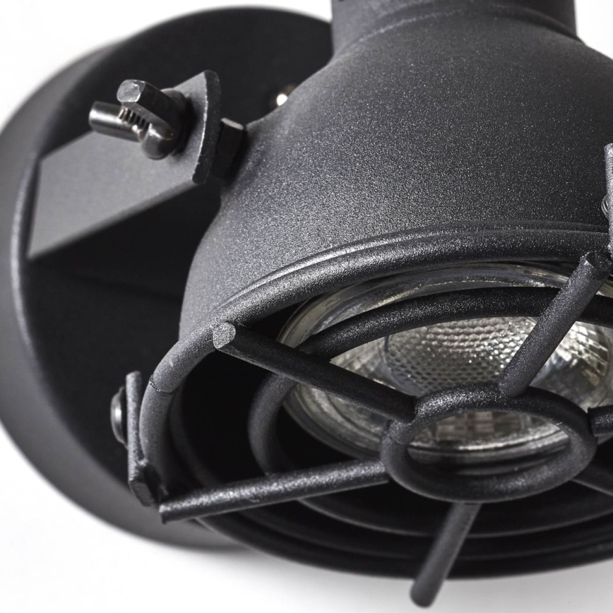 Brilliant - Seinale kinnitatav suunavalgusti JESPER 1xGU10/5W/230V must
