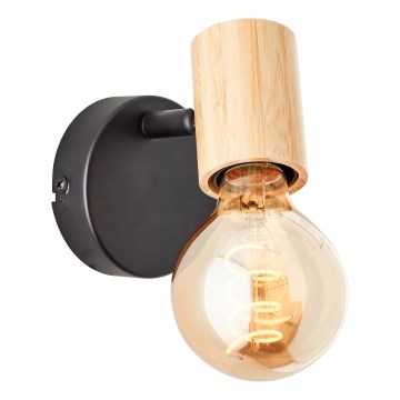 Brilliant - Seinale paigaldatav punktvalgusti KERRY 1xE27/40W/230V bambus