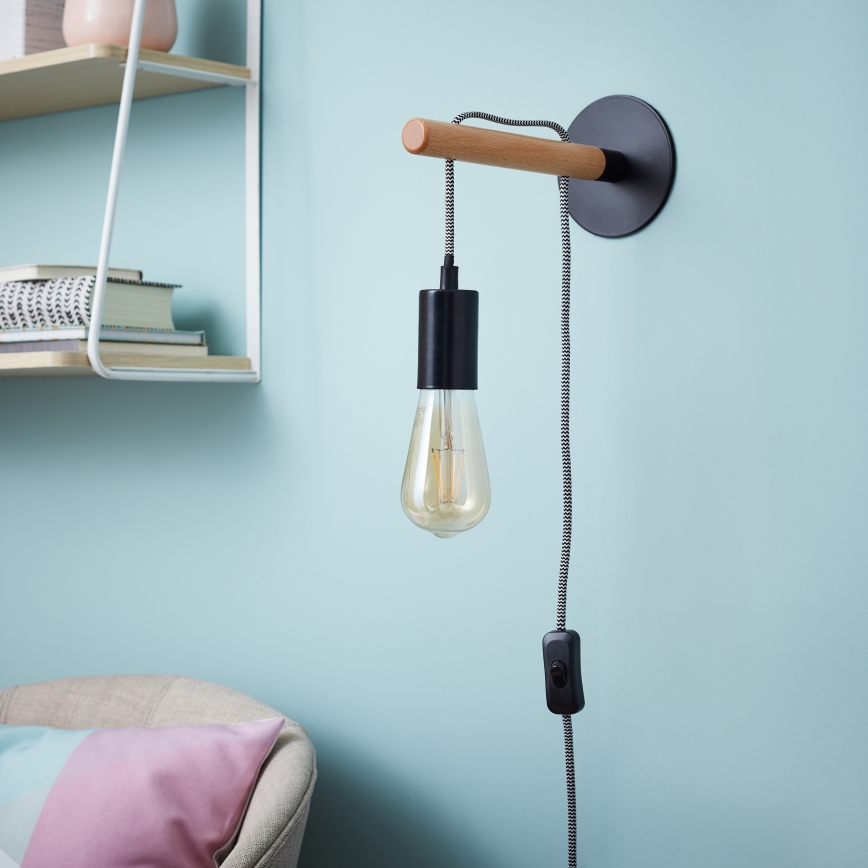 Brilliant - Seinavalgusti JARBO 1xE27/60W/230V