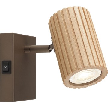 Brilliant - Seinavalgusti LAKEWOOD 1xGU10/10W/230V pruun