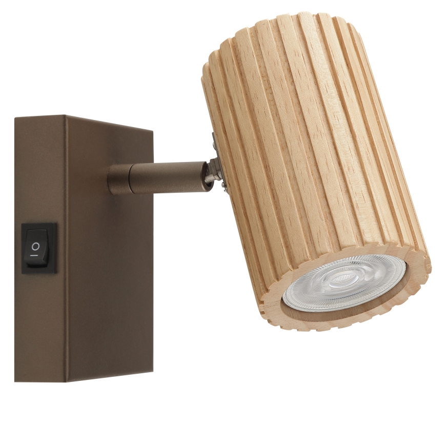 Brilliant - Seinavalgusti LAKEWOOD 1xGU10/10W/230V pruun