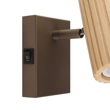 Brilliant - Seinavalgusti LAKEWOOD 1xGU10/10W/230V pruun