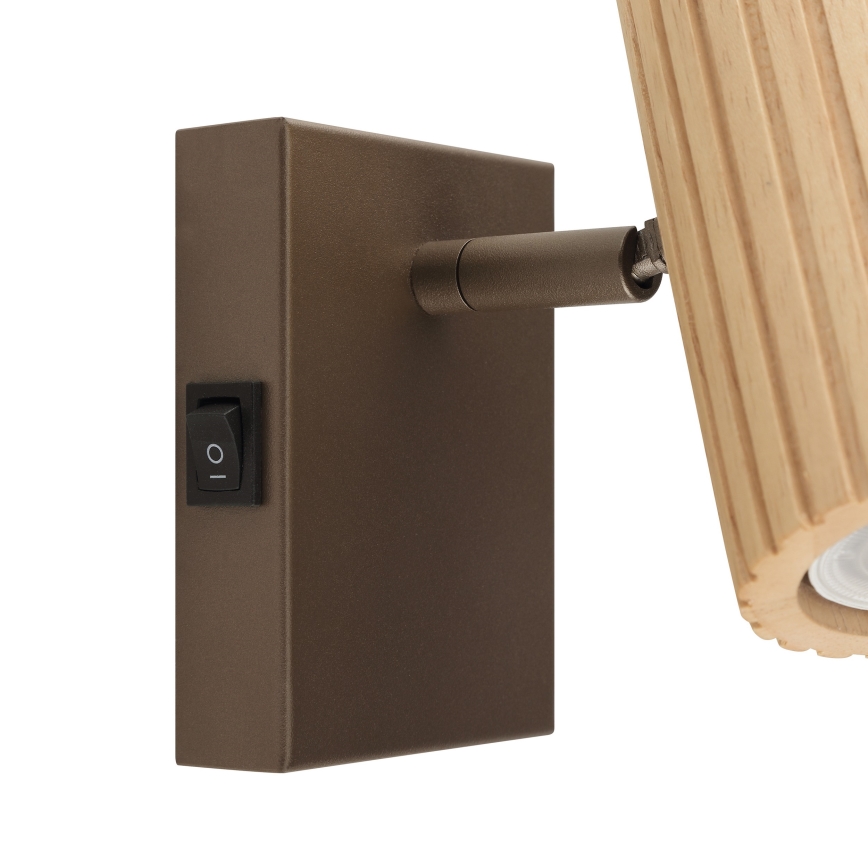 Brilliant - Seinavalgusti LAKEWOOD 1xGU10/10W/230V pruun
