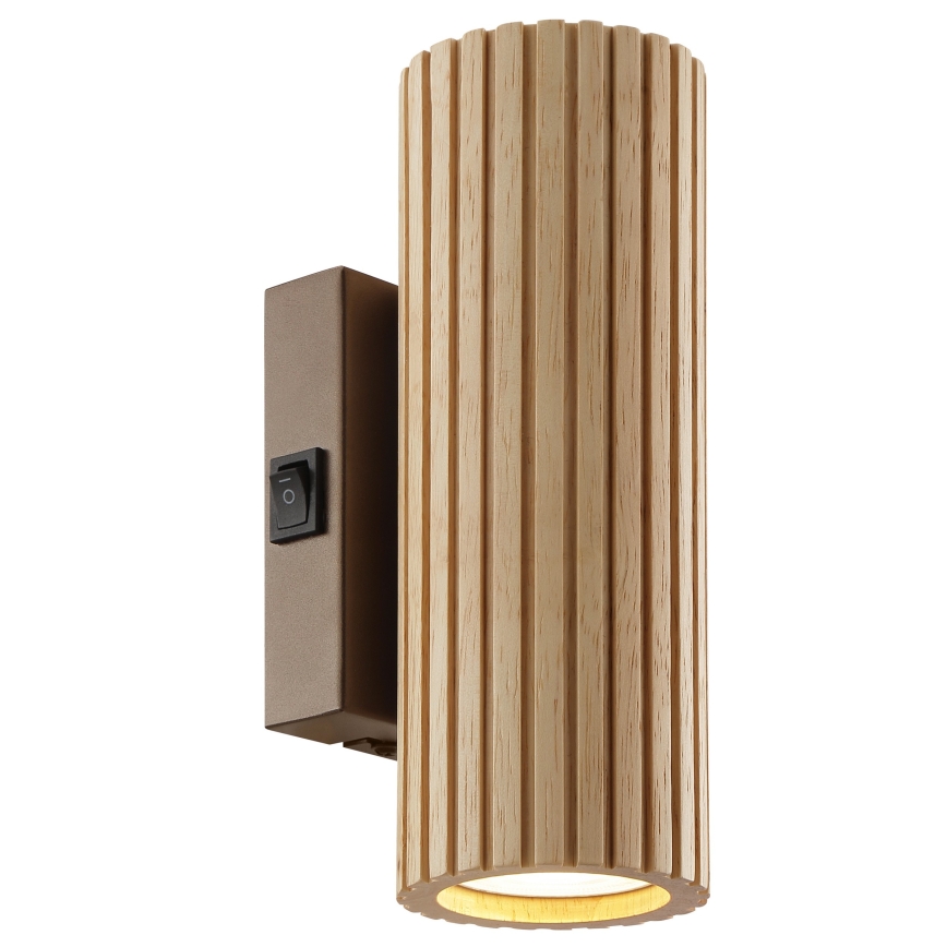 Brilliant - seinavalgusti LAKEWOOD 2xGU10/10W/230V pruun