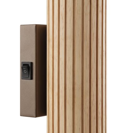 Brilliant - seinavalgusti LAKEWOOD 2xGU10/10W/230V pruun