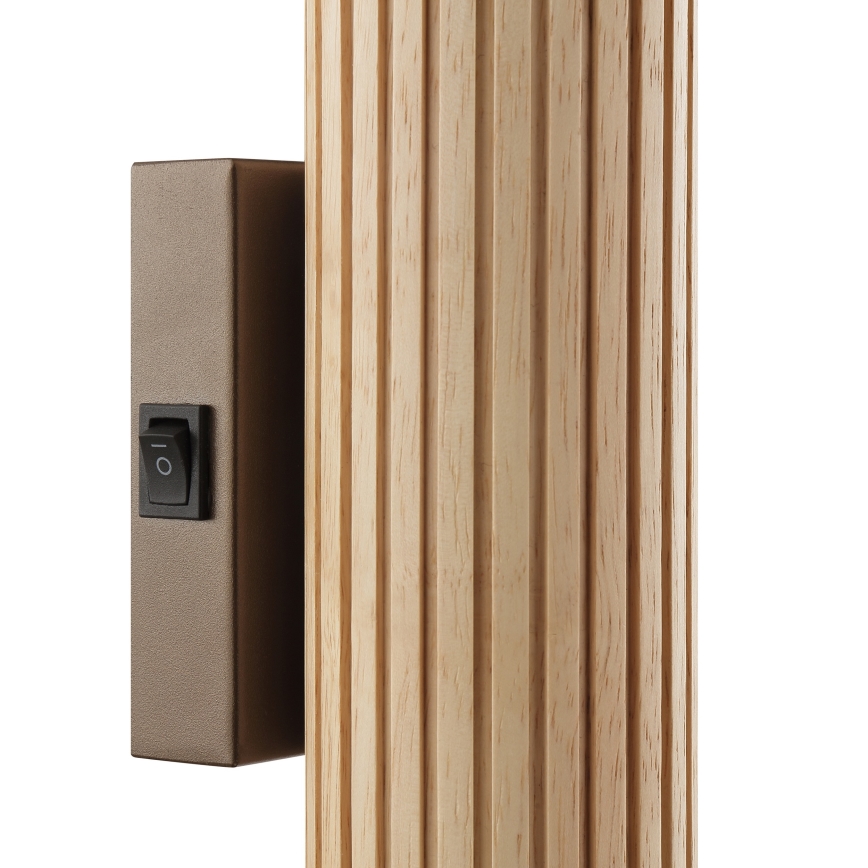 Brilliant - seinavalgusti LAKEWOOD 2xGU10/10W/230V pruun
