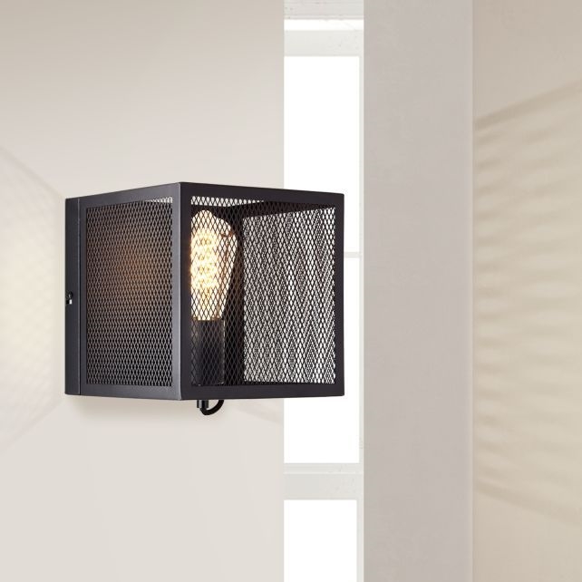 Brilliant - Seinavalgusti MAZE 1xE27/40W/230V must