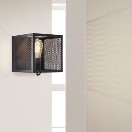 Brilliant - Seinavalgusti MAZE 1xE27/40W/230V must