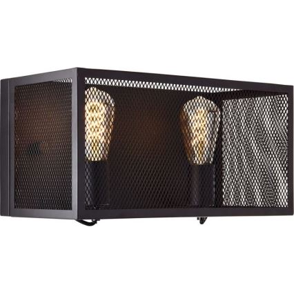 Brilliant - Seinavalgusti MAZE 2xE27/40W/230V must