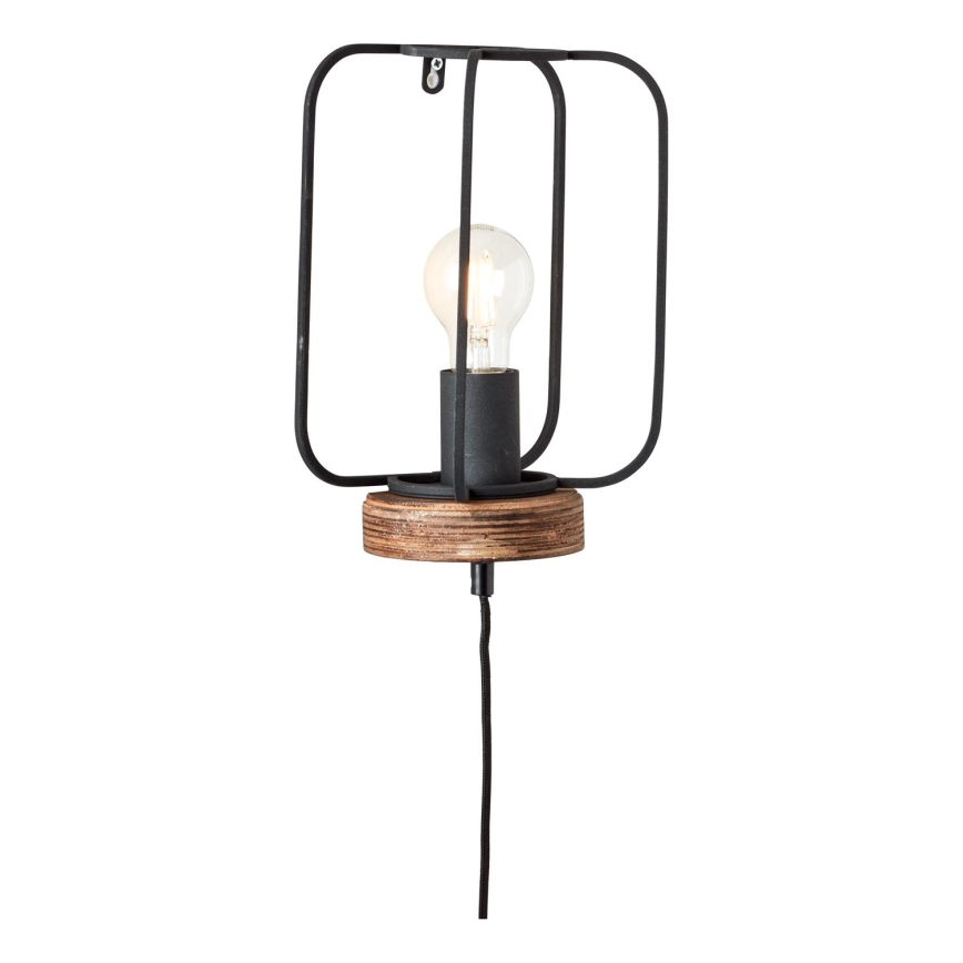 Brilliant - Seinavalgusti TOSH 1xE27/52W/230V pappel