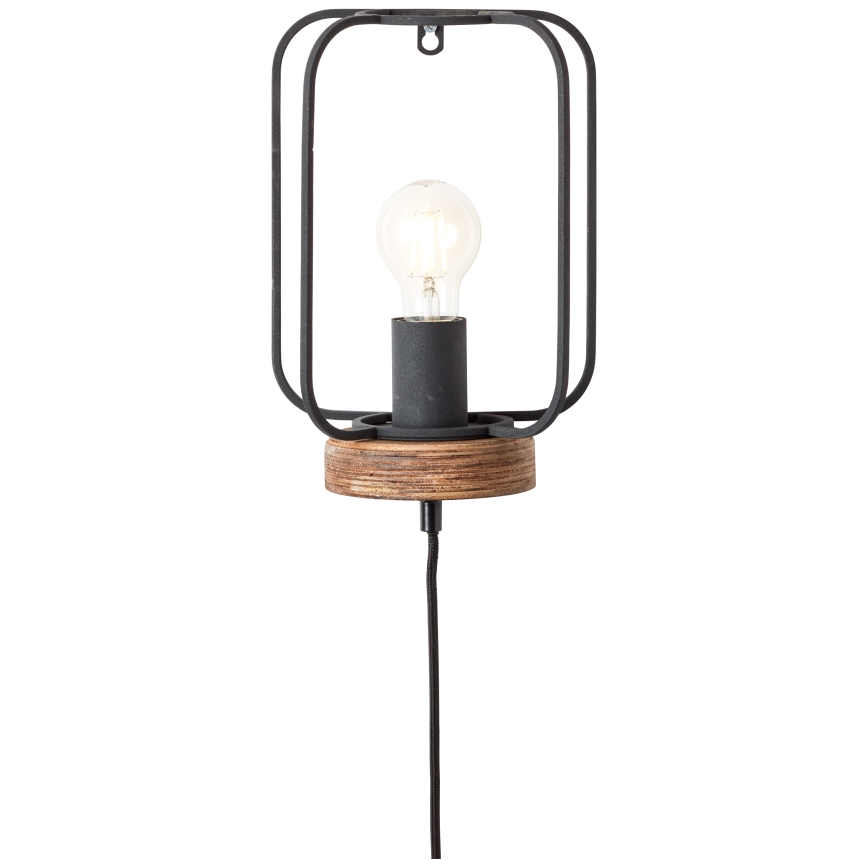 Brilliant - Seinavalgusti TOSH 1xE27/52W/230V pappel