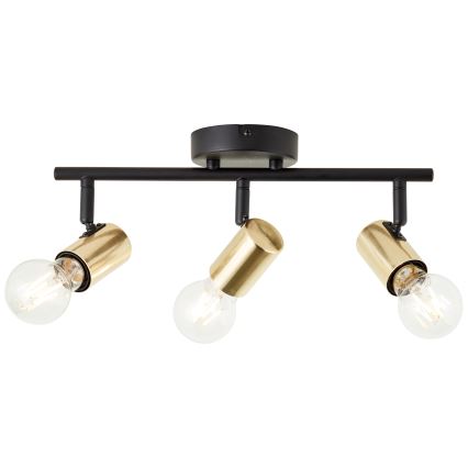 Brilliant - sihtvalgusti KERRY 3xE27/40W/230V must/messing