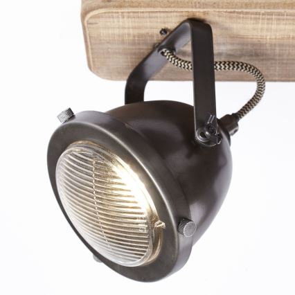 Brilliant - Spottvalgusti CARMEN WOOD 3xGU10/5W/230V pruun