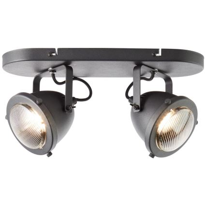Brilliant - suunatav laevalgusti CARMEN 2xGU10/5W/230V must