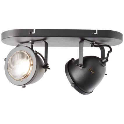 Brilliant - suunatav laevalgusti CARMEN 2xGU10/5W/230V must