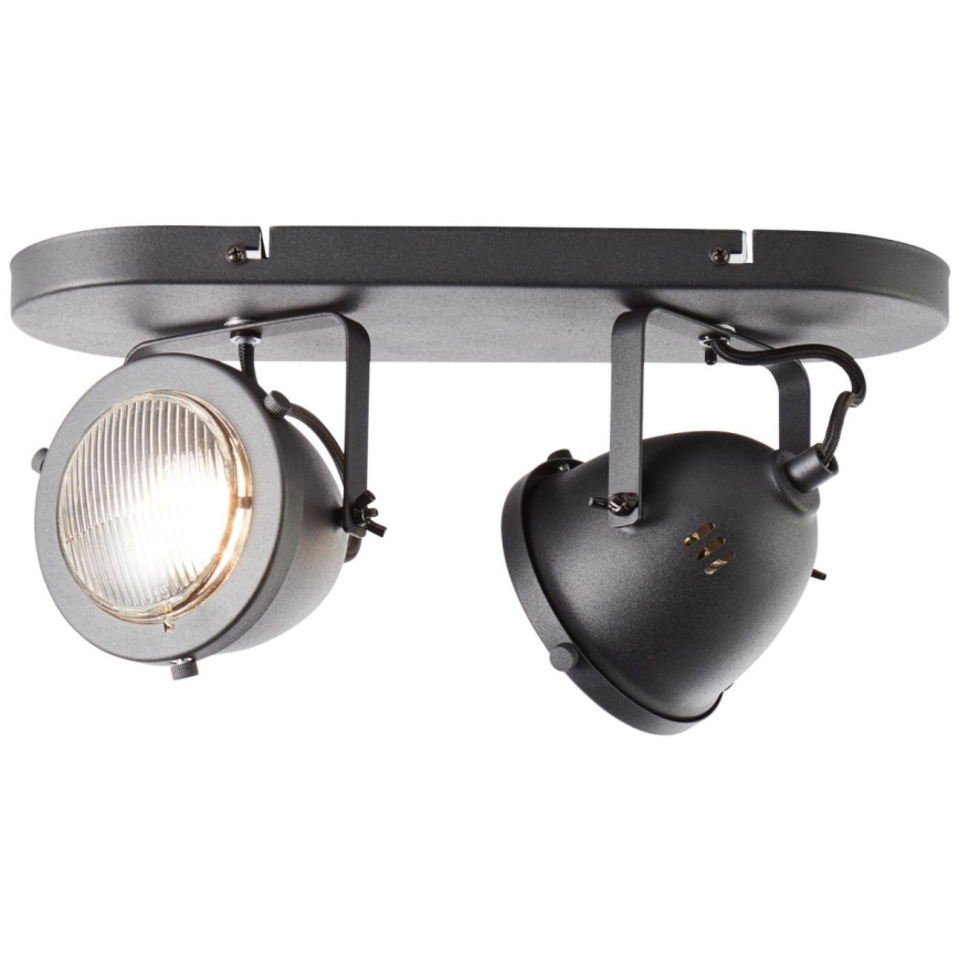 Brilliant - suunatav laevalgusti CARMEN 2xGU10/5W/230V must