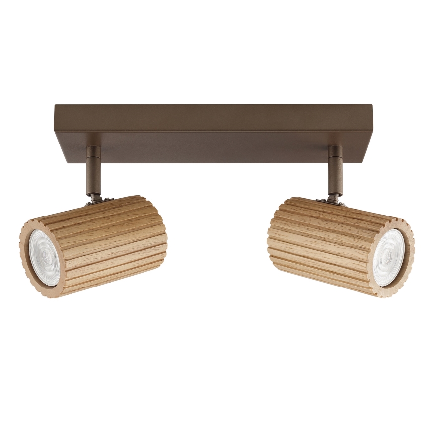 Brilliant - suunatav laevalgusti LAKEWOOD 2xGU10/10W/230V pruun