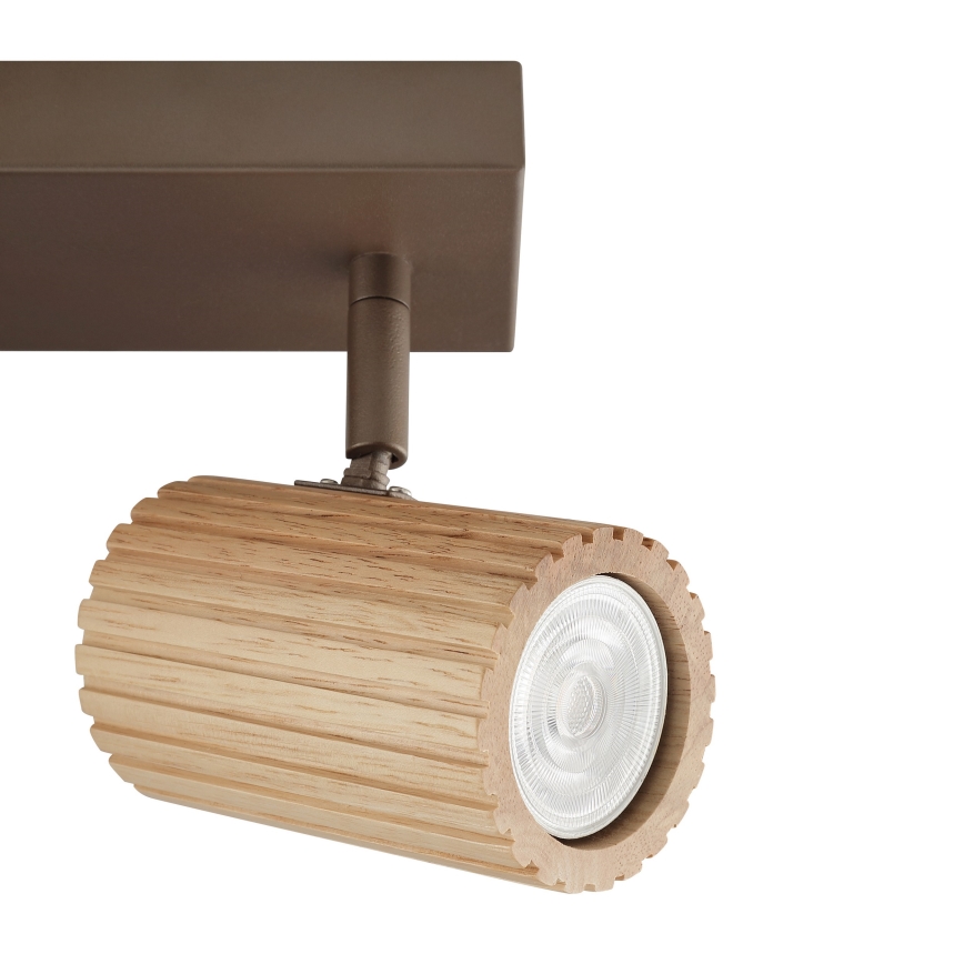 Brilliant - suunatav laevalgusti LAKEWOOD 2xGU10/10W/230V pruun
