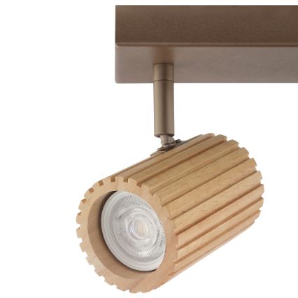 Brilliant - suunatav laevalgusti LAKEWOOD 2xGU10/10W/230V pruun