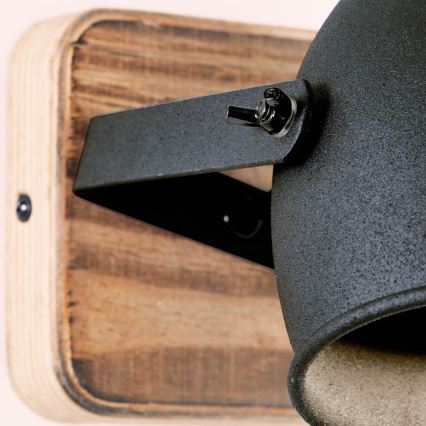 Brilliant - suunatav seinavalgusti CROWTON 1xGU10/6W/230V männipuit