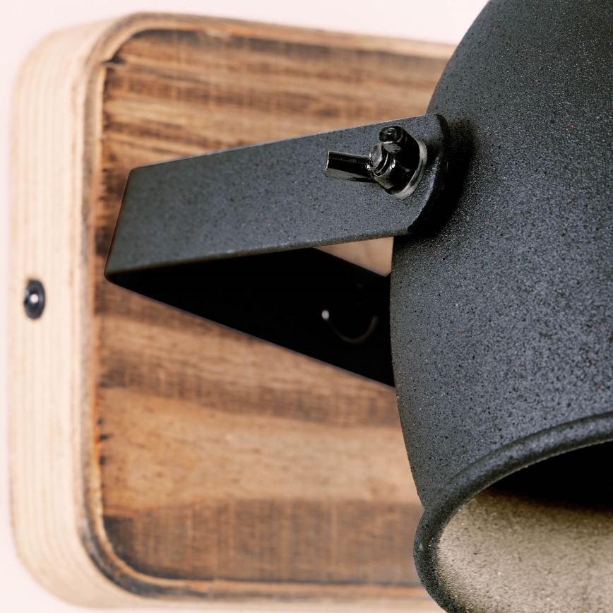 Brilliant - suunatav seinavalgusti CROWTON 1xGU10/6W/230V männipuit