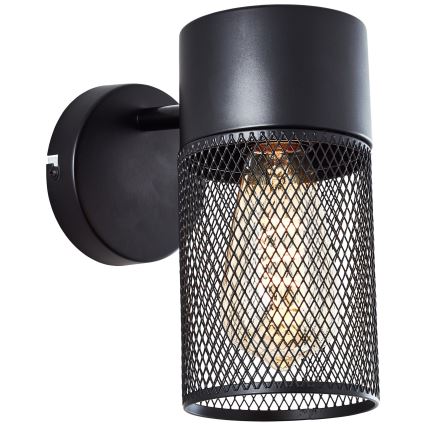 Brilliant - suunatav seinavalgusti KAMOLO 1xE27/40W/230V must