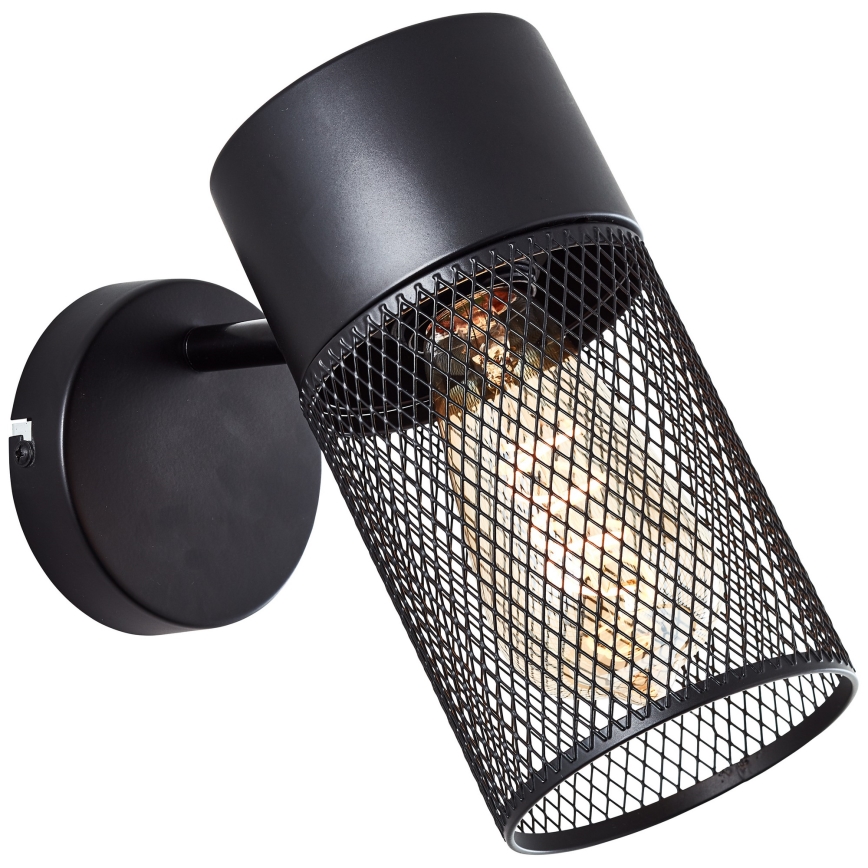 Brilliant - suunatav seinavalgusti KAMOLO 1xE27/40W/230V must