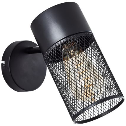 Brilliant - suunatav seinavalgusti KAMOLO 1xE27/40W/230V must