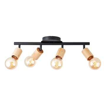 Brilliant - suunavalgusti 4×E27/28W/230V bambusest