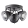Brilliant - Suunavalgusti CARMEN 3xGU10/5W/230V, must