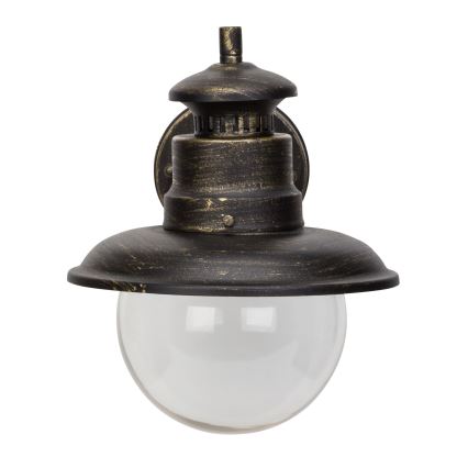 Brilliant - Väli seinavalgusti ARTU 1xE27/60W/230V IP44 paatina/kuldne