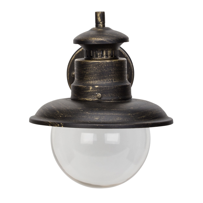 Brilliant - Väli seinavalgusti ARTU 1xE27/60W/230V IP44 paatina/kuldne
