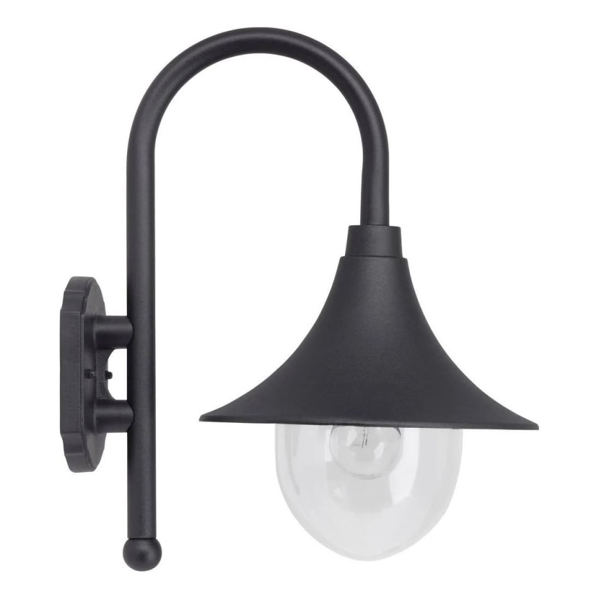 Brilliant - Väli seinavalgusti BERNA 1xE27/60W/230V IP44 must