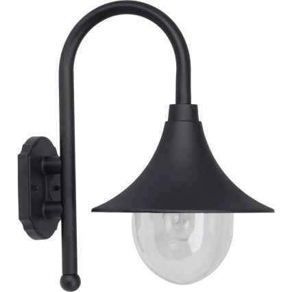 Brilliant - Väli seinavalgusti BERNA 1xE27/60W/230V IP44 must