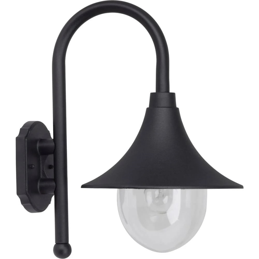 Brilliant - Väli seinavalgusti BERNA 1xE27/60W/230V IP44 must